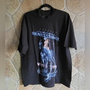 New Beyonce Renaissance World Tour 2023 Tee Shirt Large Official Cowgirl Black